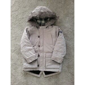Solocote Hooded Boy's Ivory Jacket Coat Size 3-4 Years